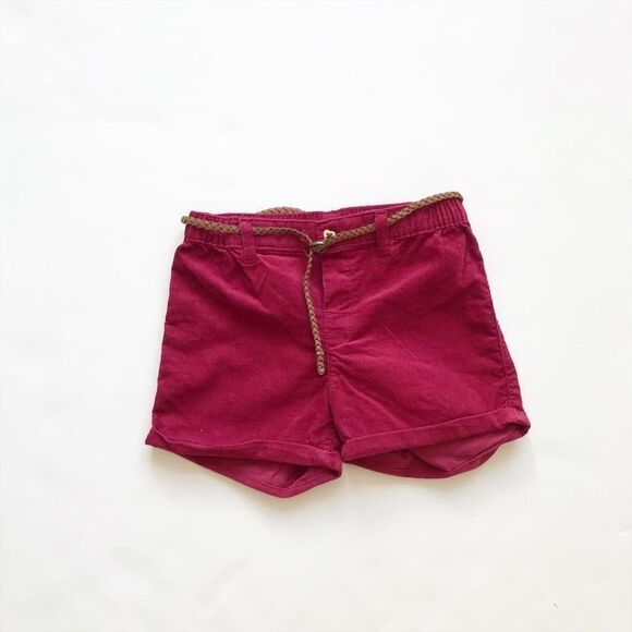 H&M maroon corduroy belted shorts EUC 12-18 months - Picture 1 of 4